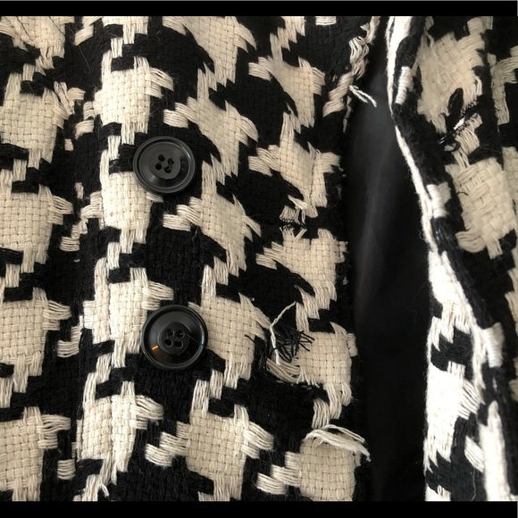**SOLD Longline houndstooth jacket - Picture 3 of 14